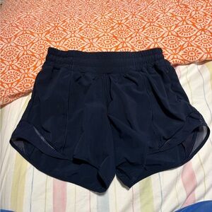 Lululemon navy hotty hot shorts